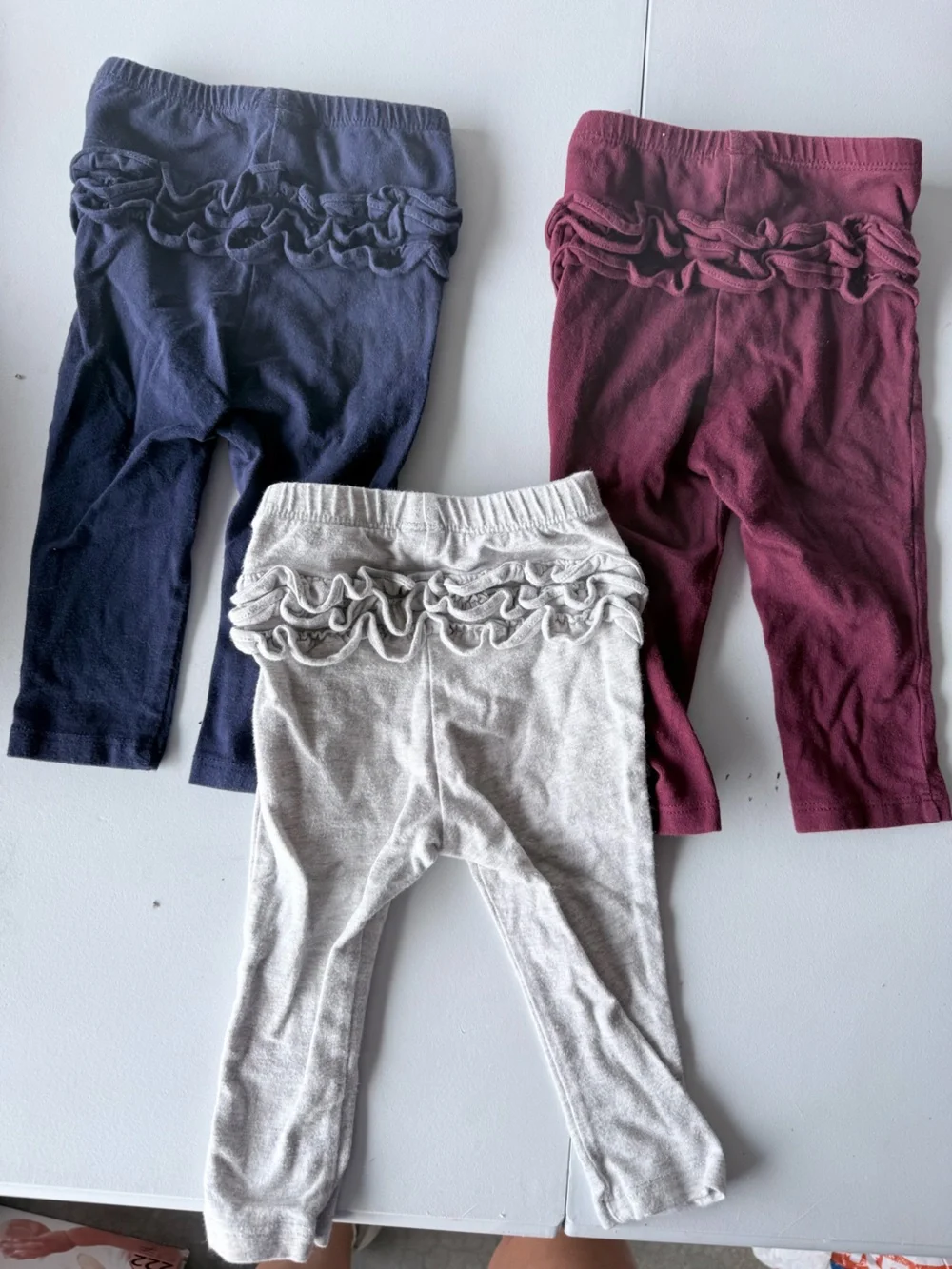 Old Navy Leggings Trio - Navy, Oatmeal, Burgundy